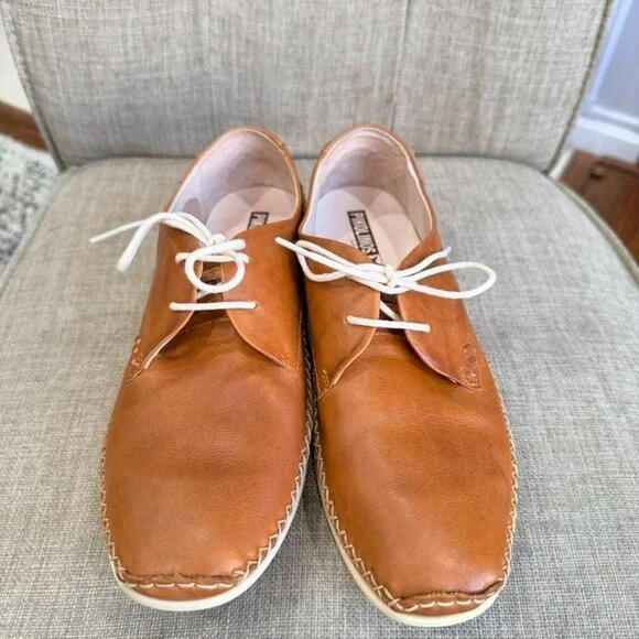 Pikolinos Roma Flat Leather Shoes – Brown (EU 39) - Picture 2 of 8